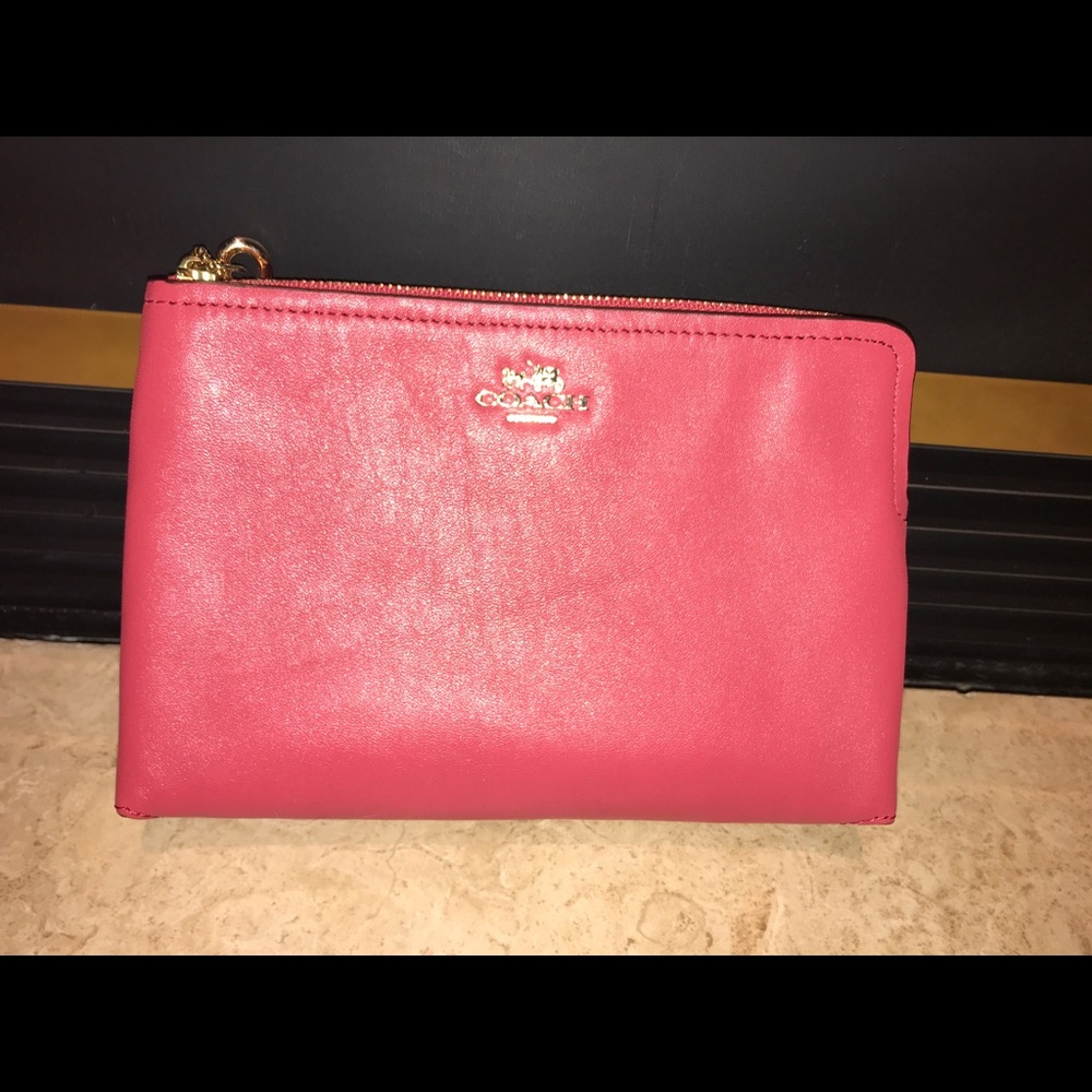 Pink Coach Wristlet